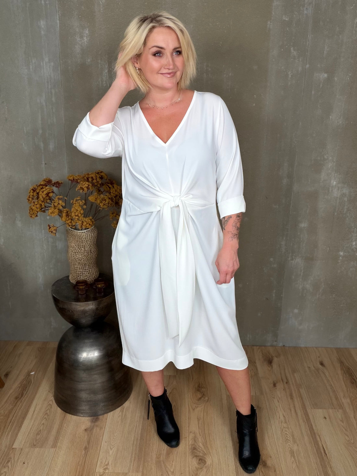 Stólpi Kjóll Bundinn