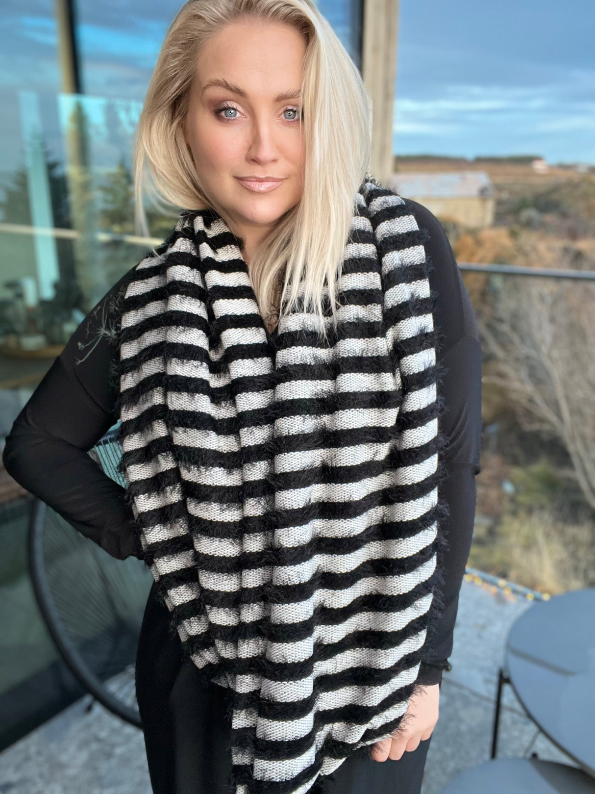 Skjól Röndótt Sv/Hv