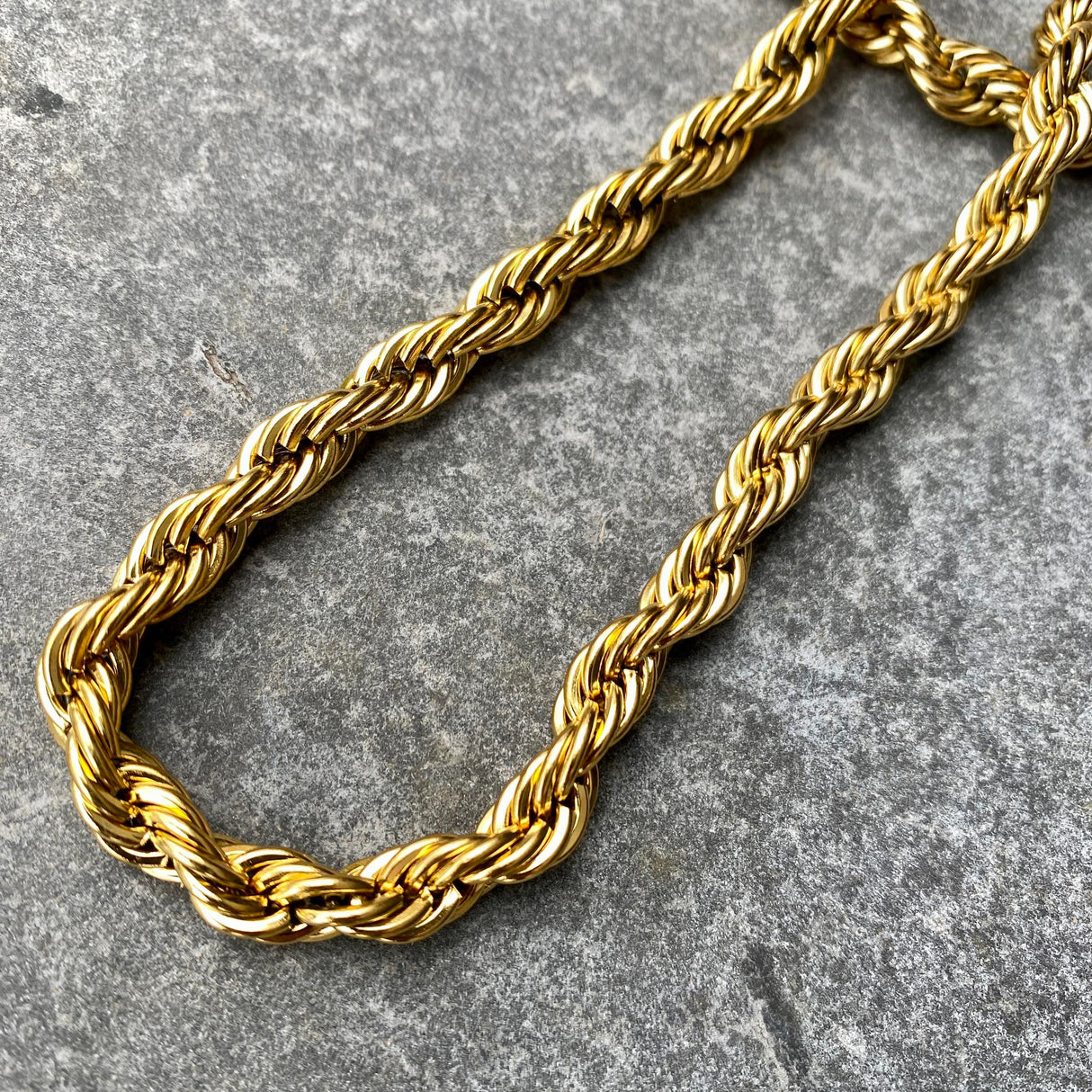 Krista- Herrasett hálsmen og armband gyllt