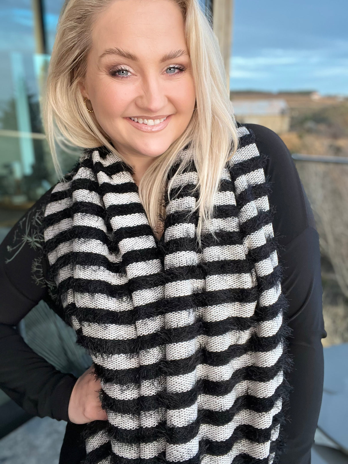 Skjól Röndótt Sv/Hv