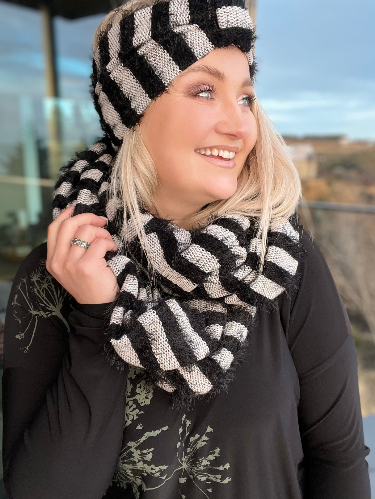 Skjól Röndótt Sv/Hv