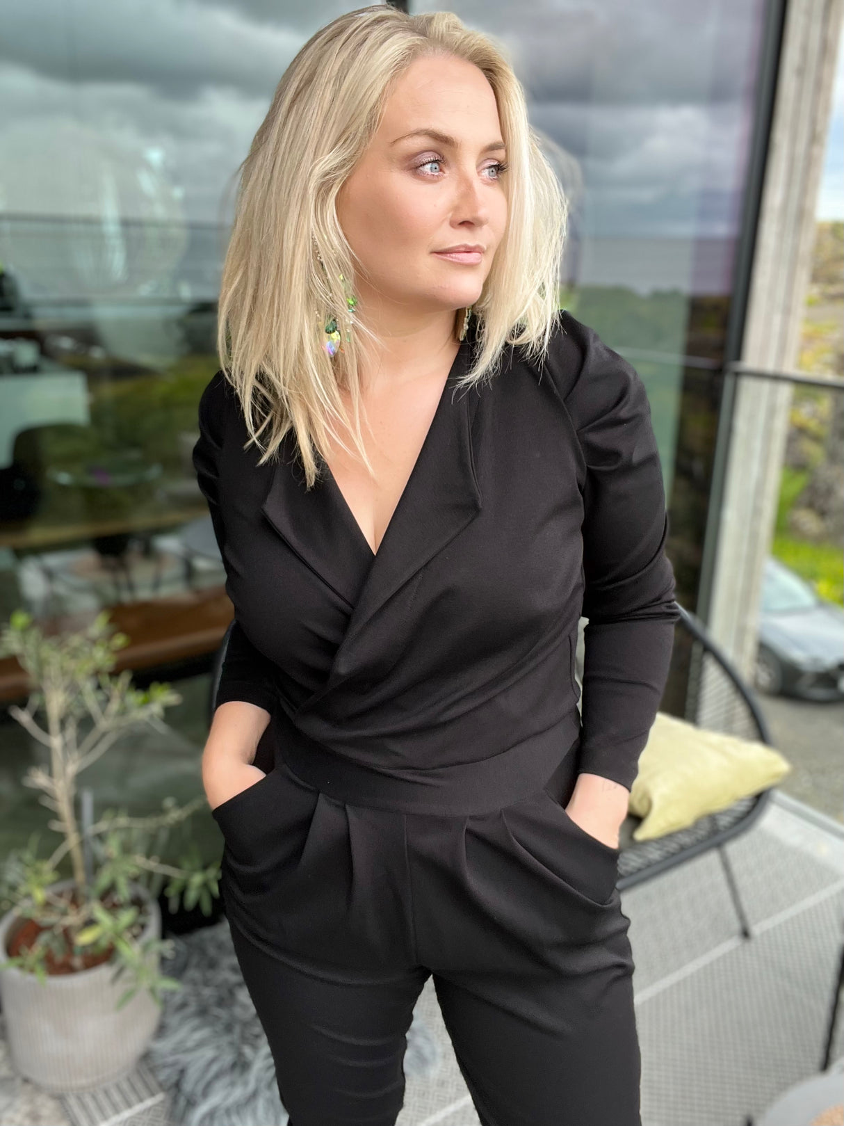 Breki samfestingur púff Svartur