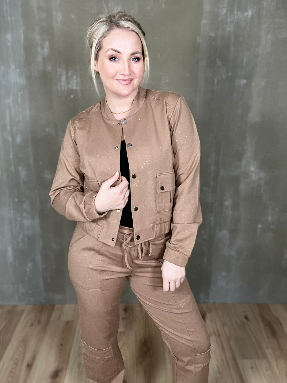 Marleen bomber glitur