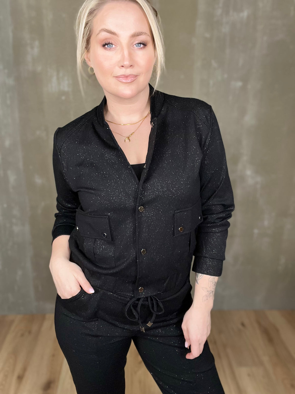 Marleen bomber glitur