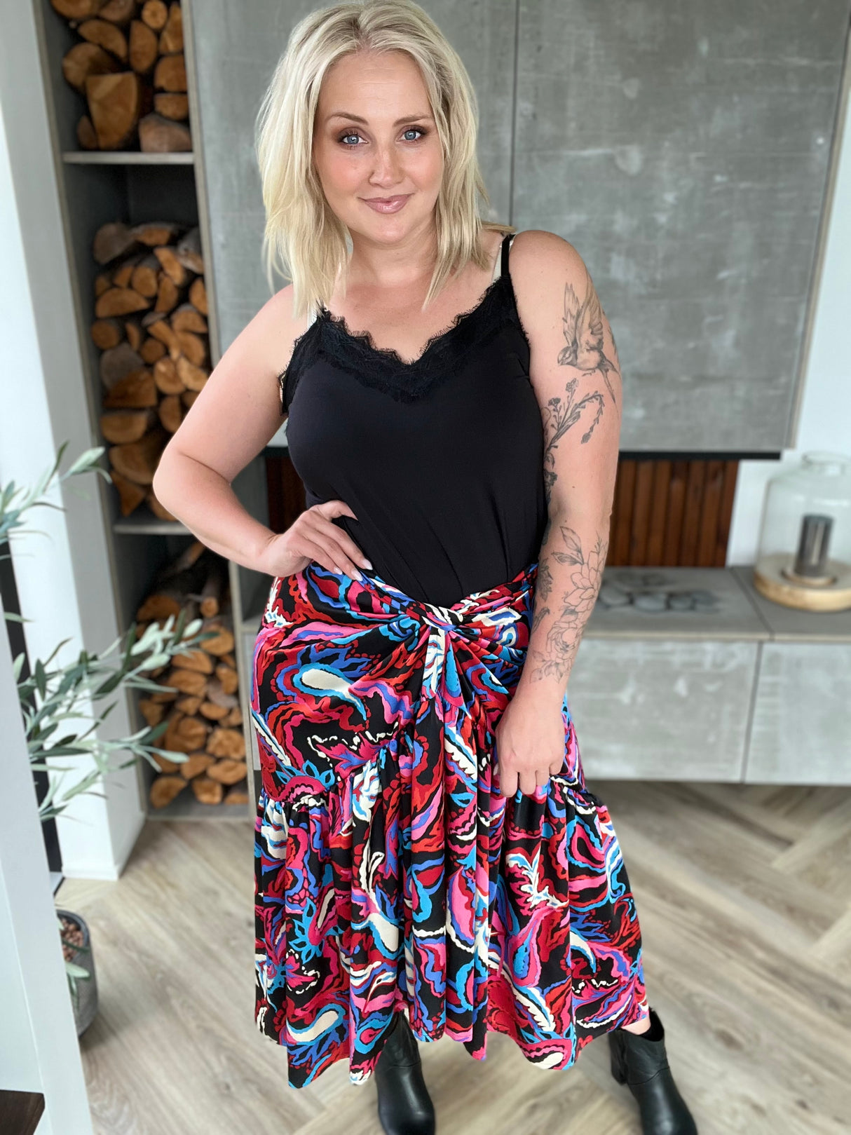 Ilmur pífu pils Mynstrað