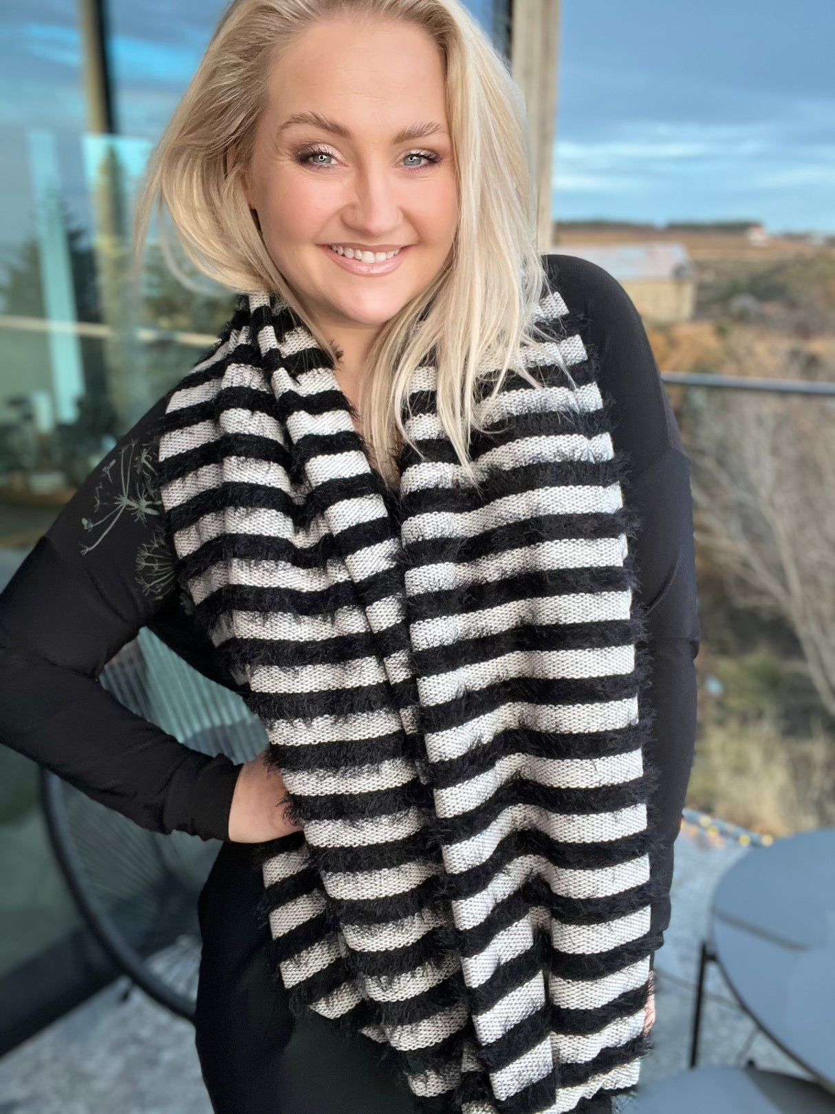 Skjól Röndótt Sv/Hv