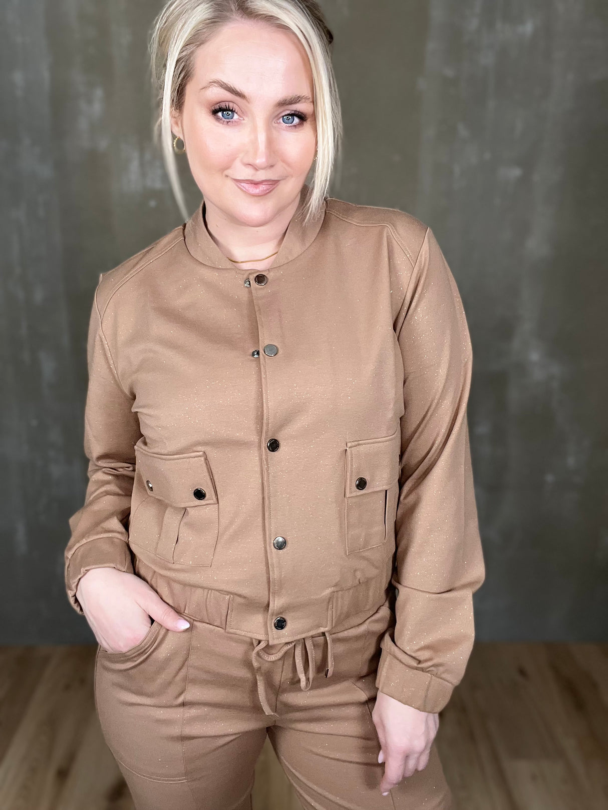 Marleen bomber glitur