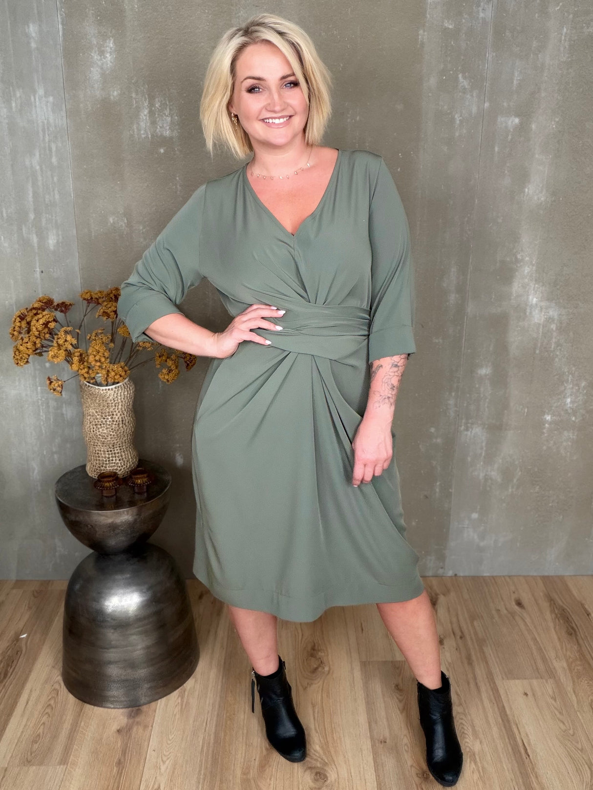 Stólpi Kjóll Bundinn