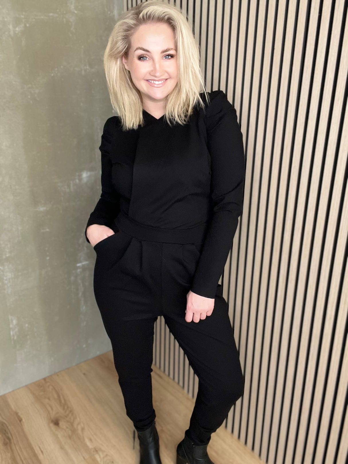 Breki samfestingur púff Svartur