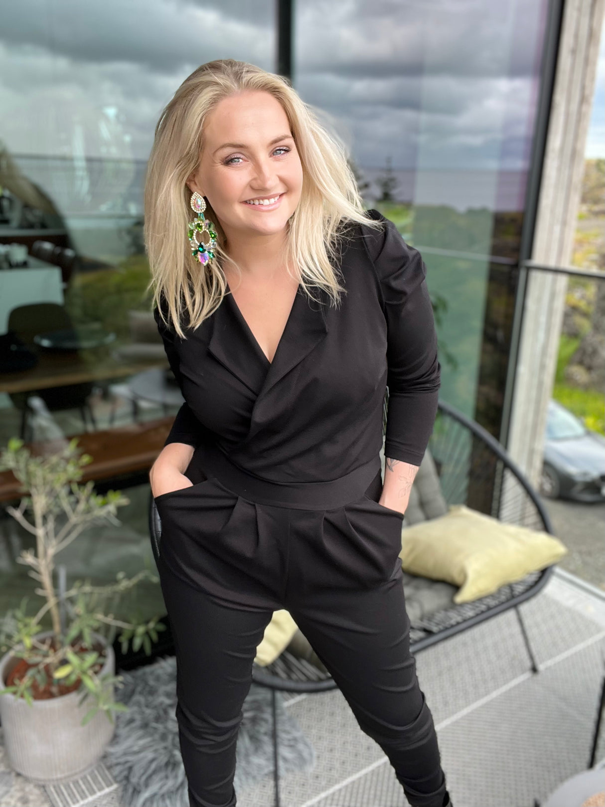 Breki samfestingur púff Svartur