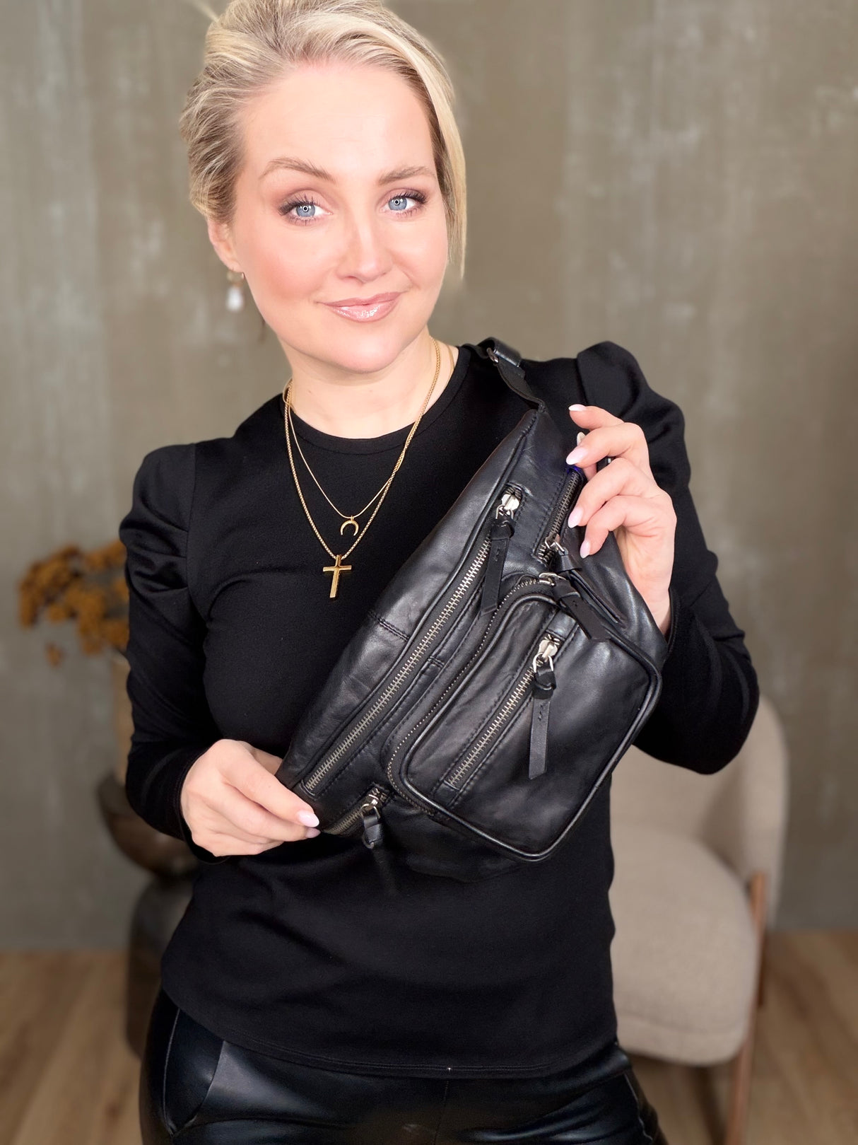 Bumbag með auka vasa