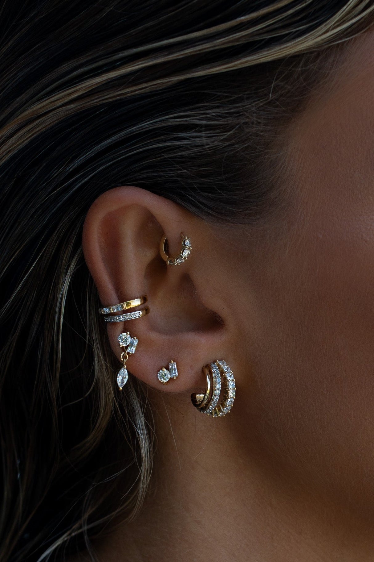 Aaria Isola Stud Lokkar