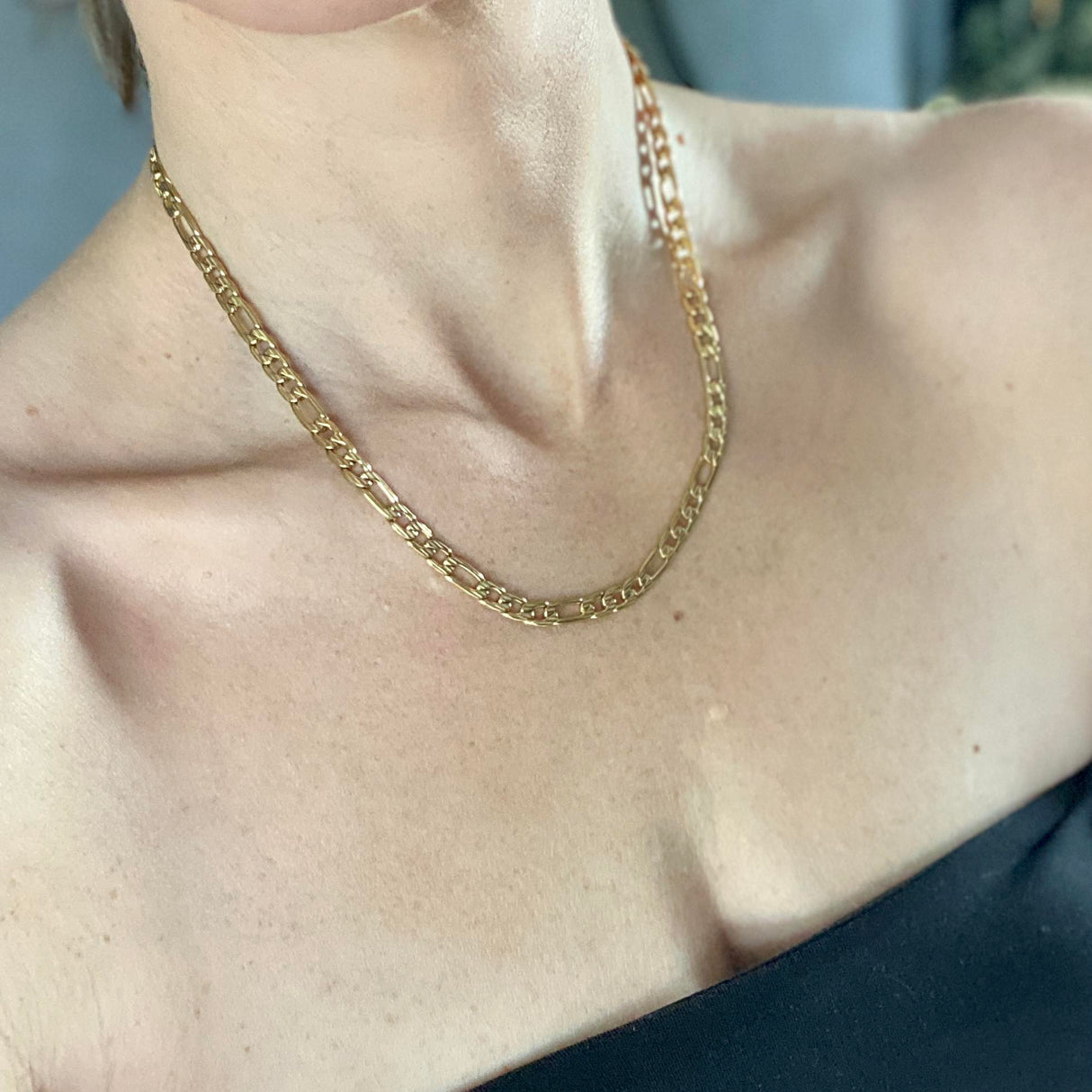 Krista- Hlekkjakeðja 50.cm Gull