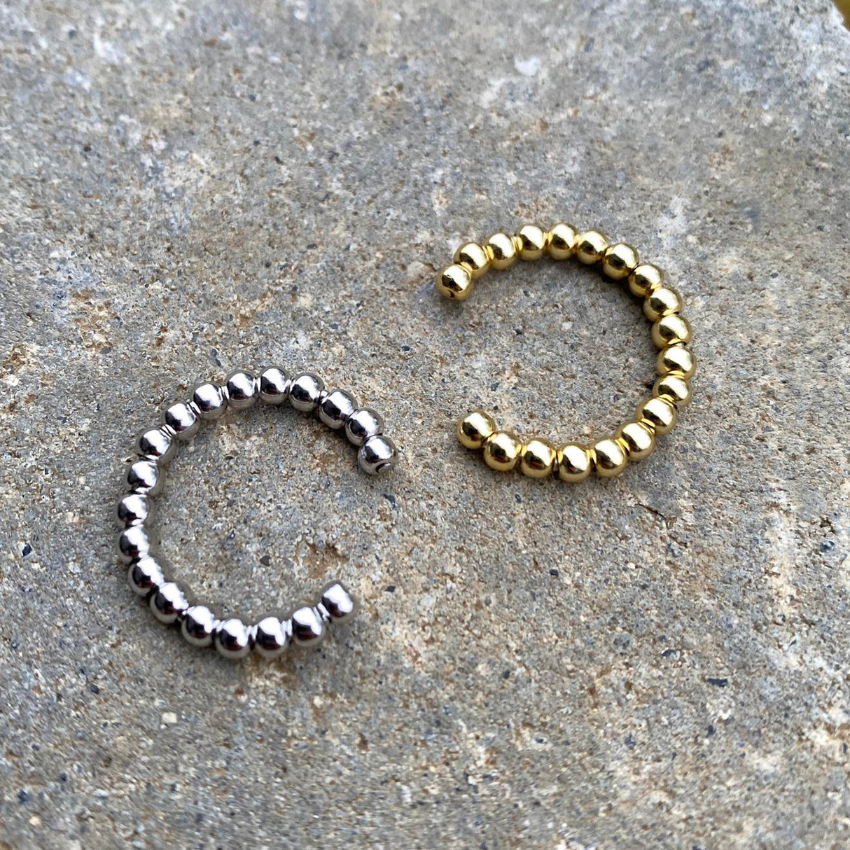 Krista fikthringur gull "sterling silver,,