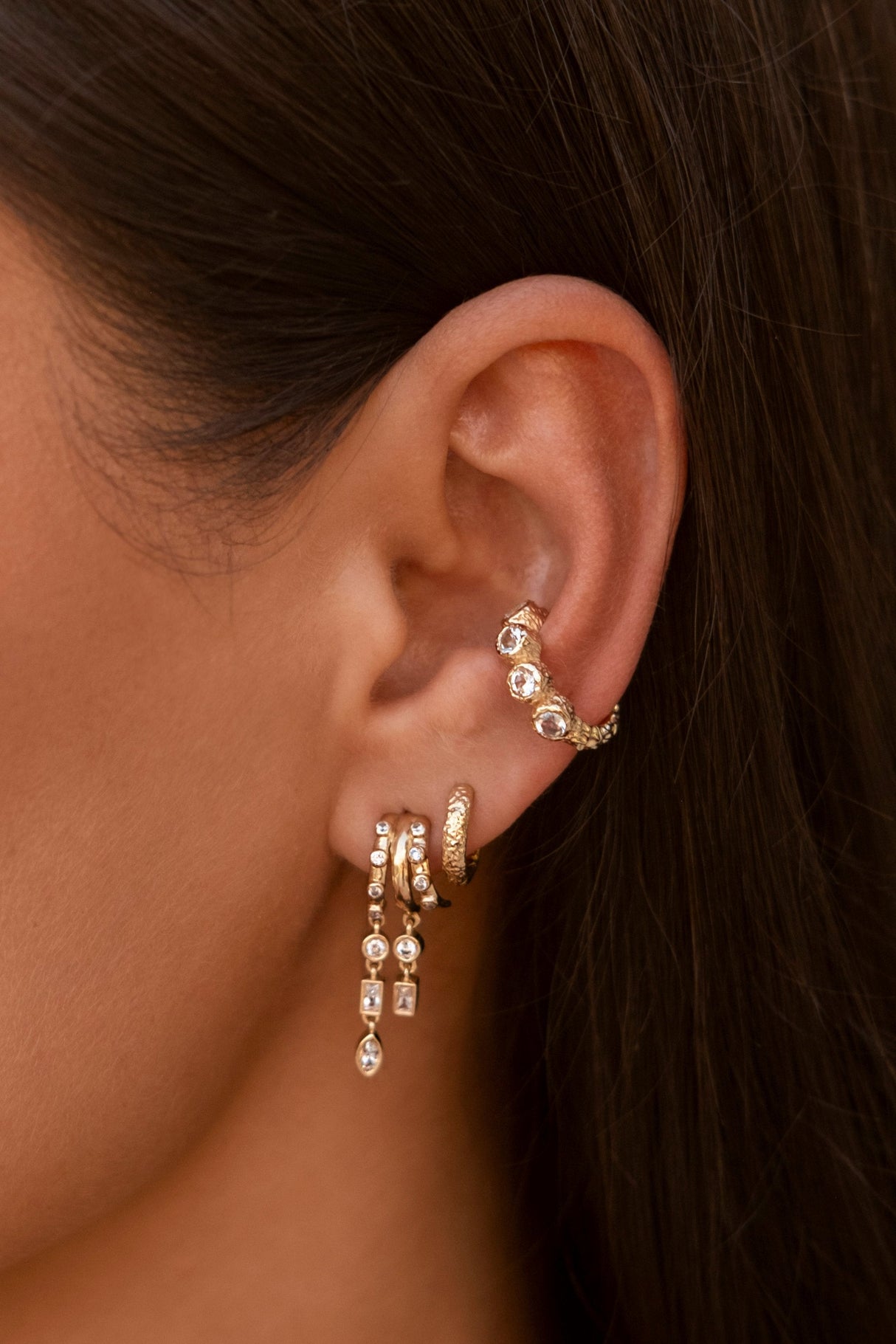 Aaria Petra Stacked Lokkar