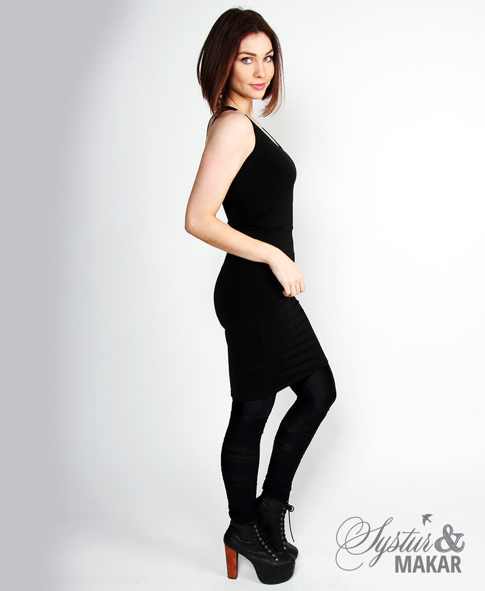 Hlýrakjóll síður