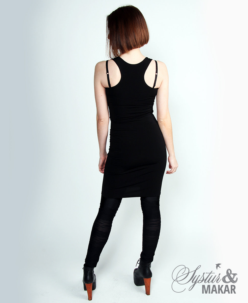 Hlýrakjóll síður