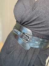 Teygjubelti breitt með grófri áferð