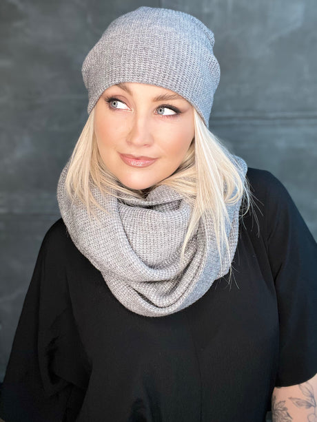 Skjól knit Grátt