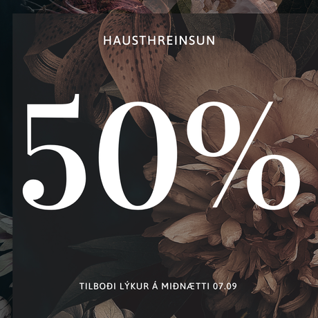 -50% Hausthreinsun 2026
