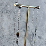 Lokkar með laufum og keðju festingu