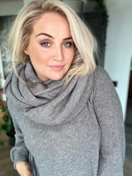 Skjól knit Grátt