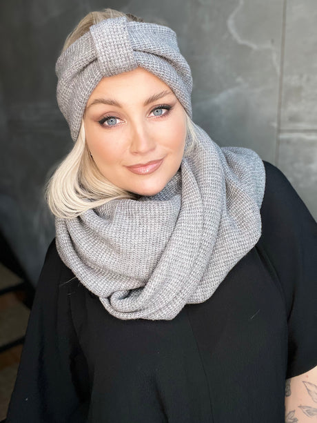 Skjól knit Grátt