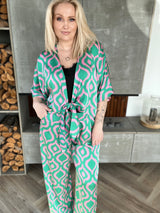 Dögg wrap satin toppur