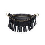 Leður Kögur bumbag