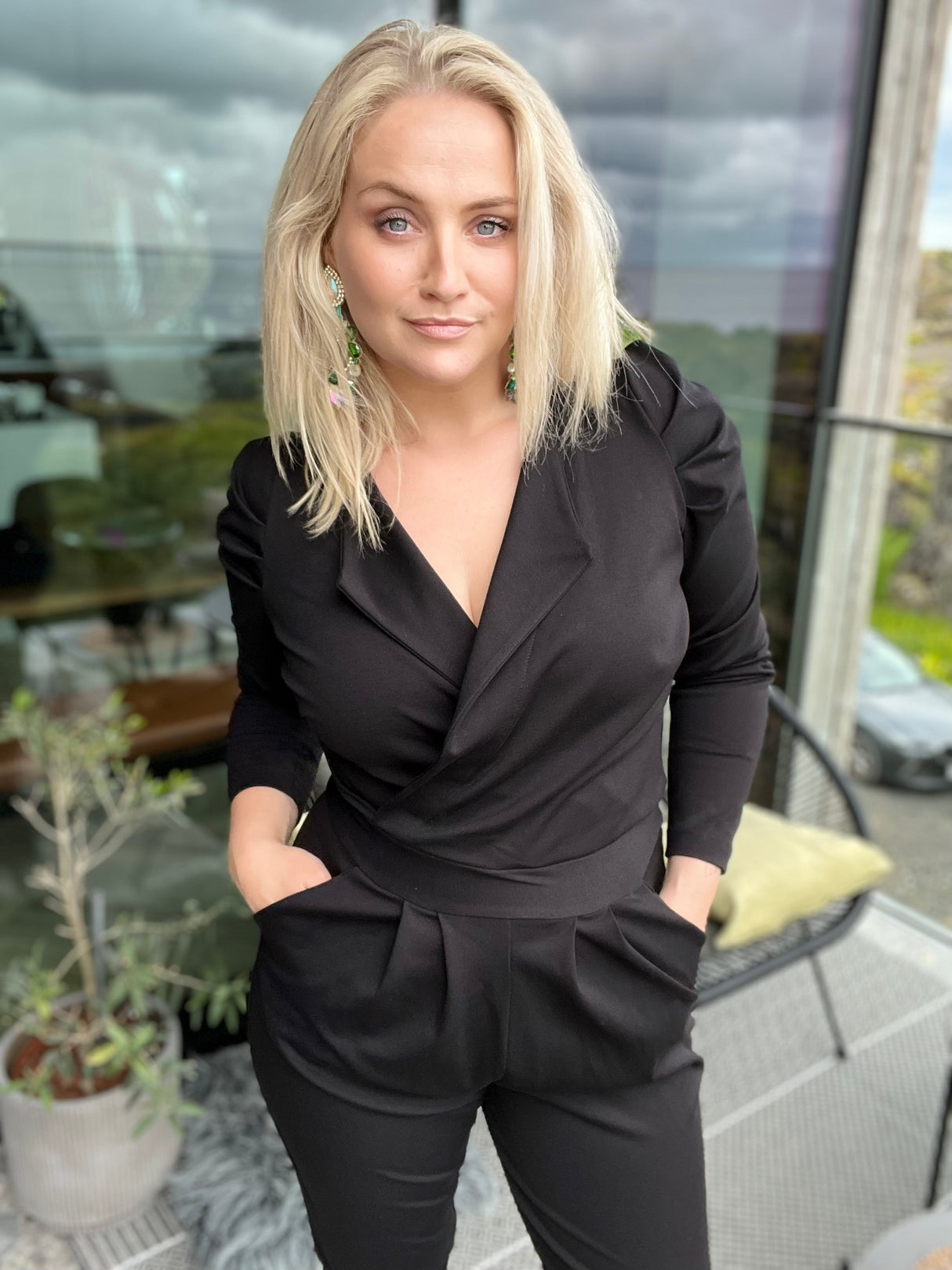 Breki samfestingur púff Svartur