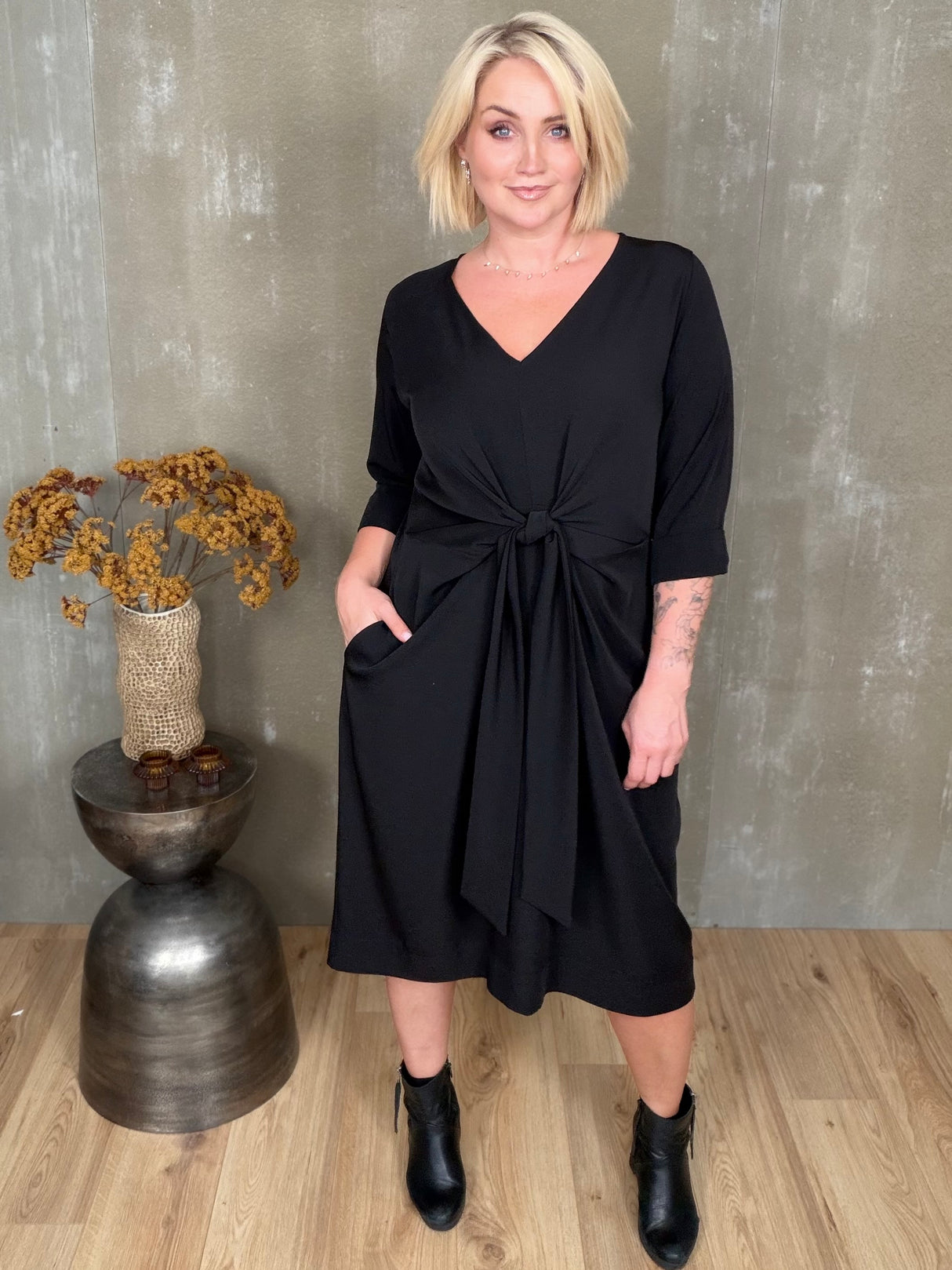 Stólpi Kjóll Bundinn