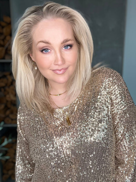 Laki pallíettukjóll Champagne