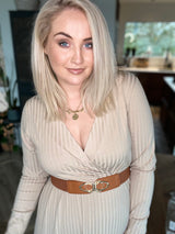 Teygjubelti nr.135 (brúnt)