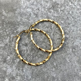 Krista lokkar hringir gylltir snúnir