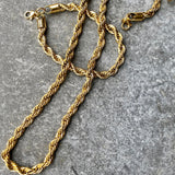 Krista- Herrasett hálsmen og armband gyllt