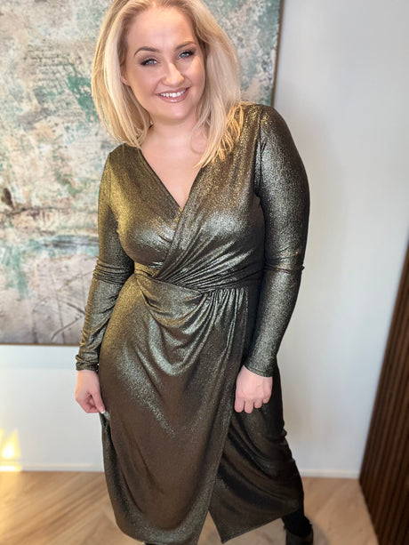 Sjöfn kjóll silfur glans