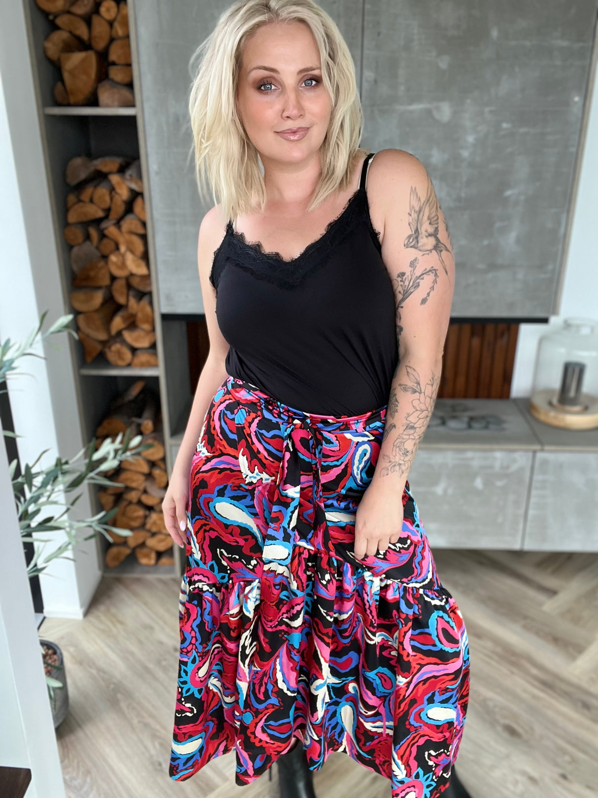 Ilmur pífu pils Mynstrað