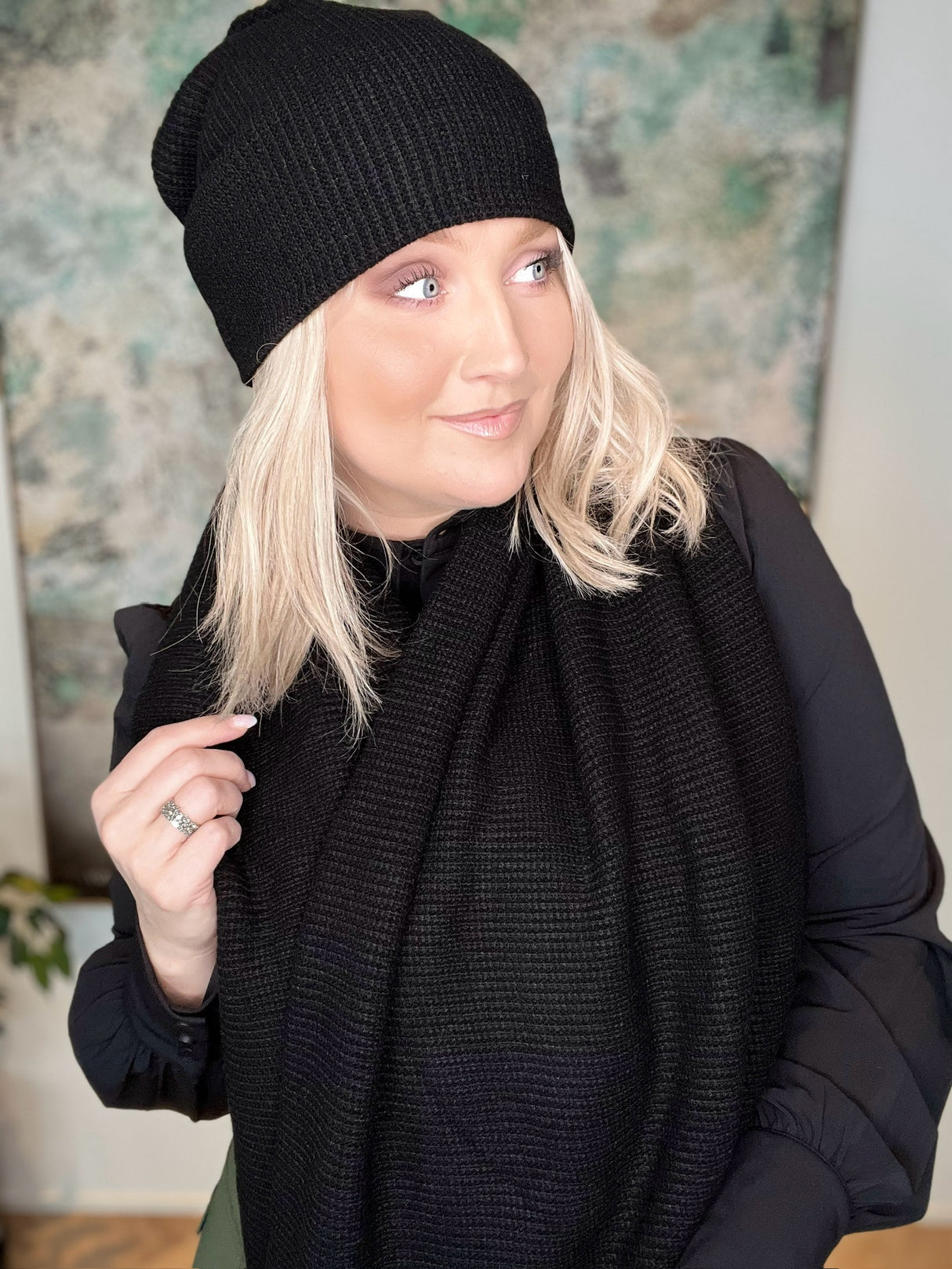 Skjól knit Svart