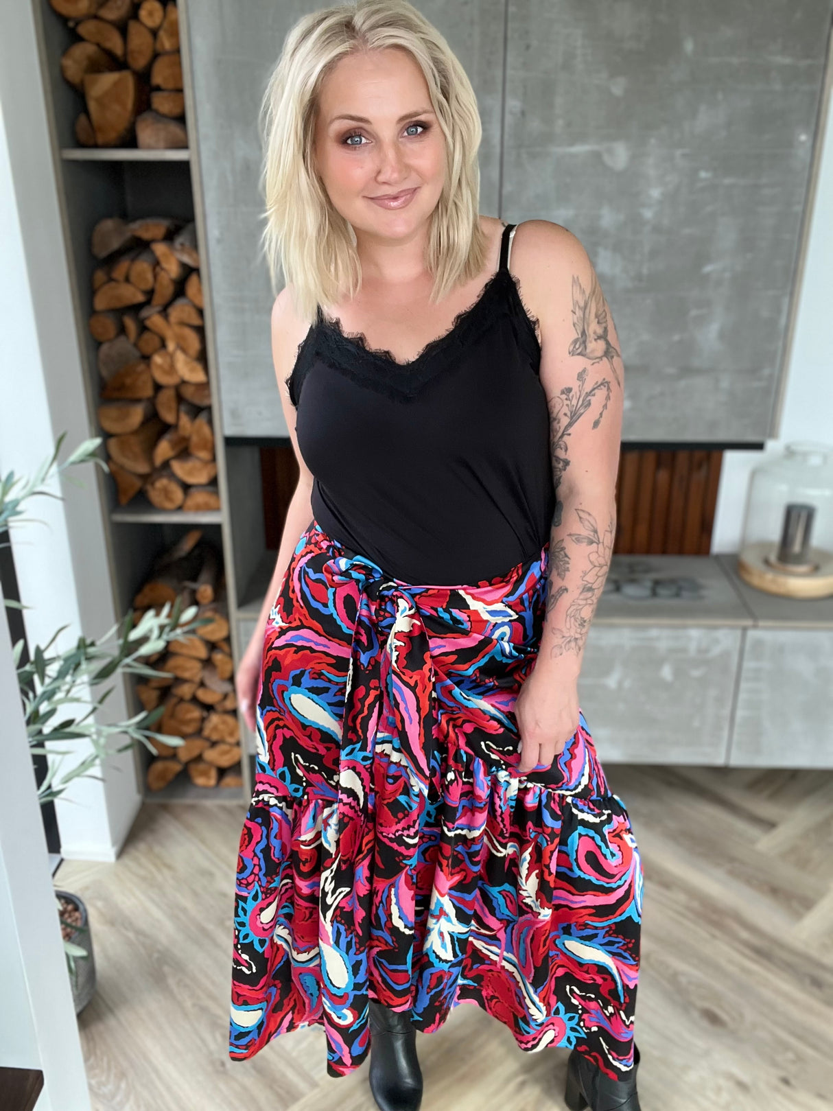 Ilmur pífu pils Mynstrað