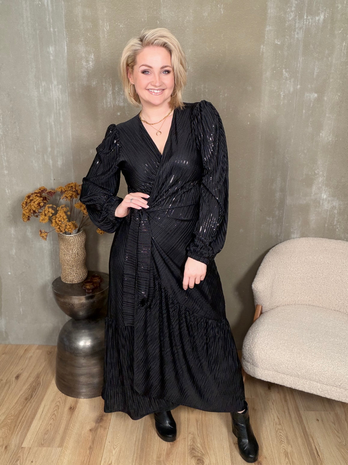 Ilmur kjóll pallíettu