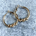 Krista lokkar hringir m kúlum