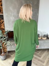 Brim kjóll V-hálsmál bambus