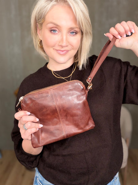 Crossbody með stuttri og langri ól