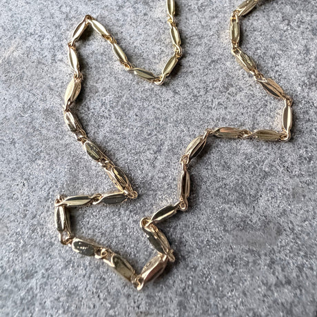 Nisti gyllt/silfur hlekkjað 45-50 cm