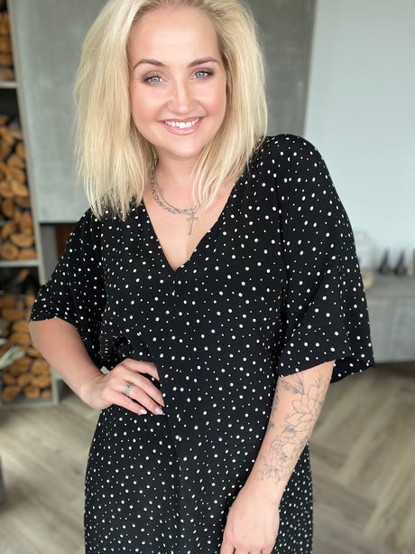 Esja Svört með hvítum doppum