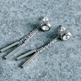 Lokkar með keðju og semelíustein