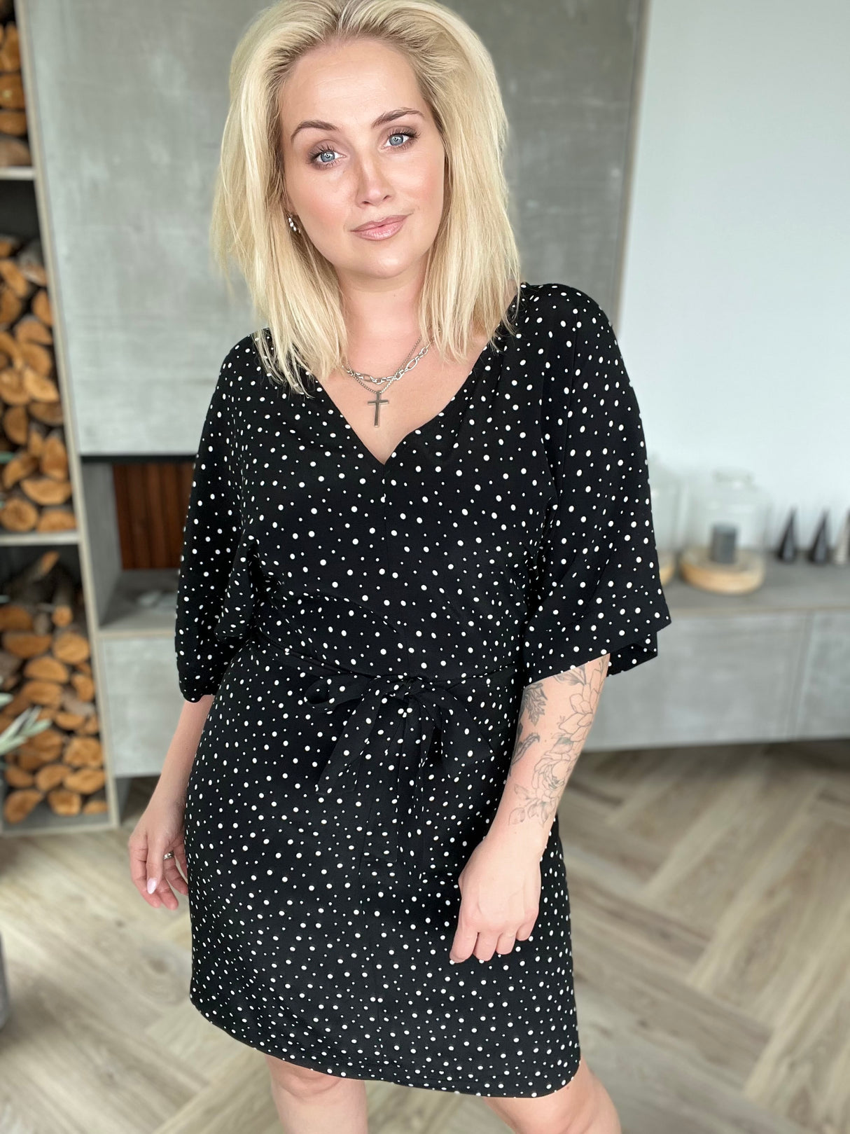 Esja Svört með hvítum doppum