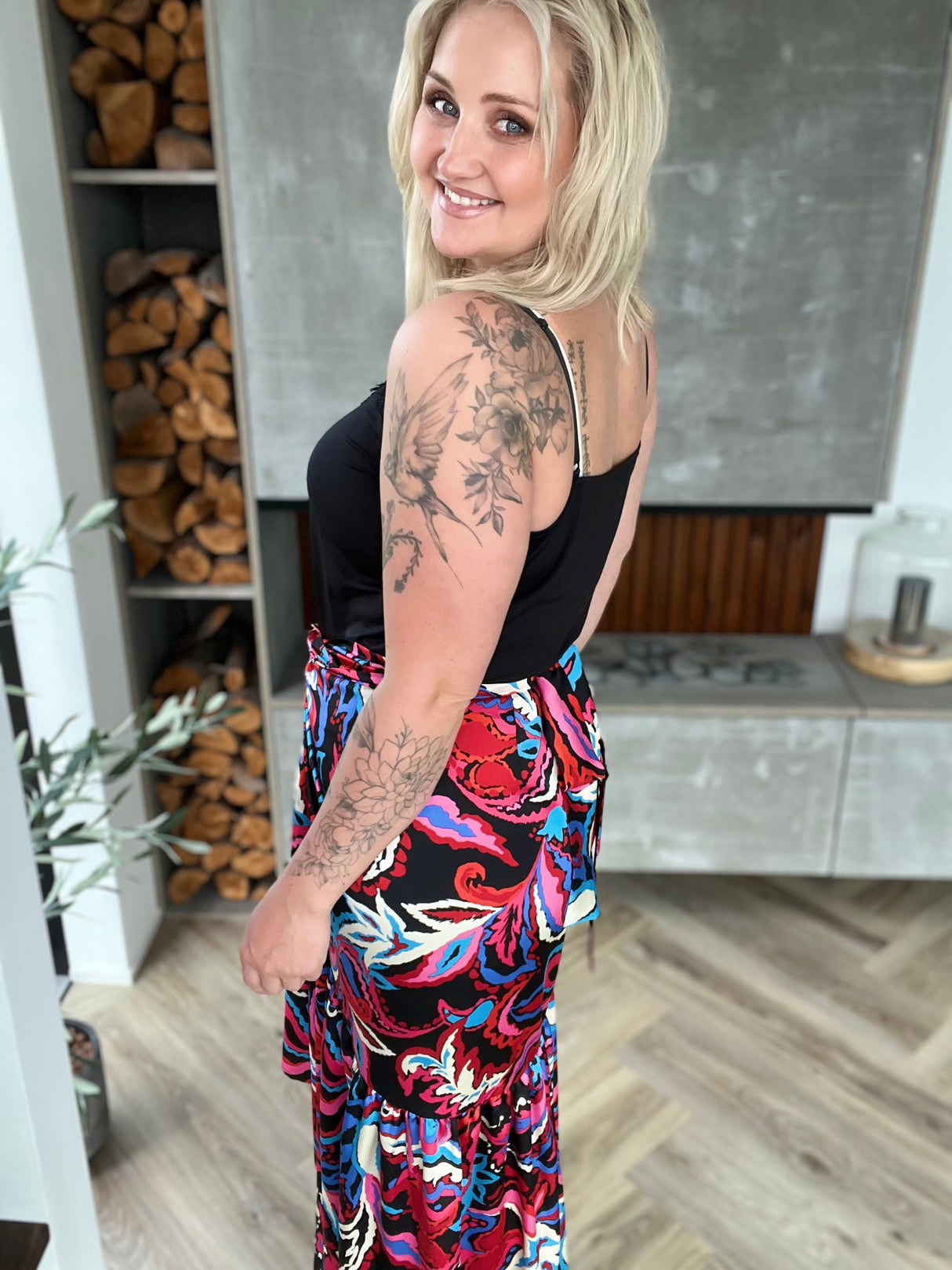 Ilmur pífu pils Mynstrað