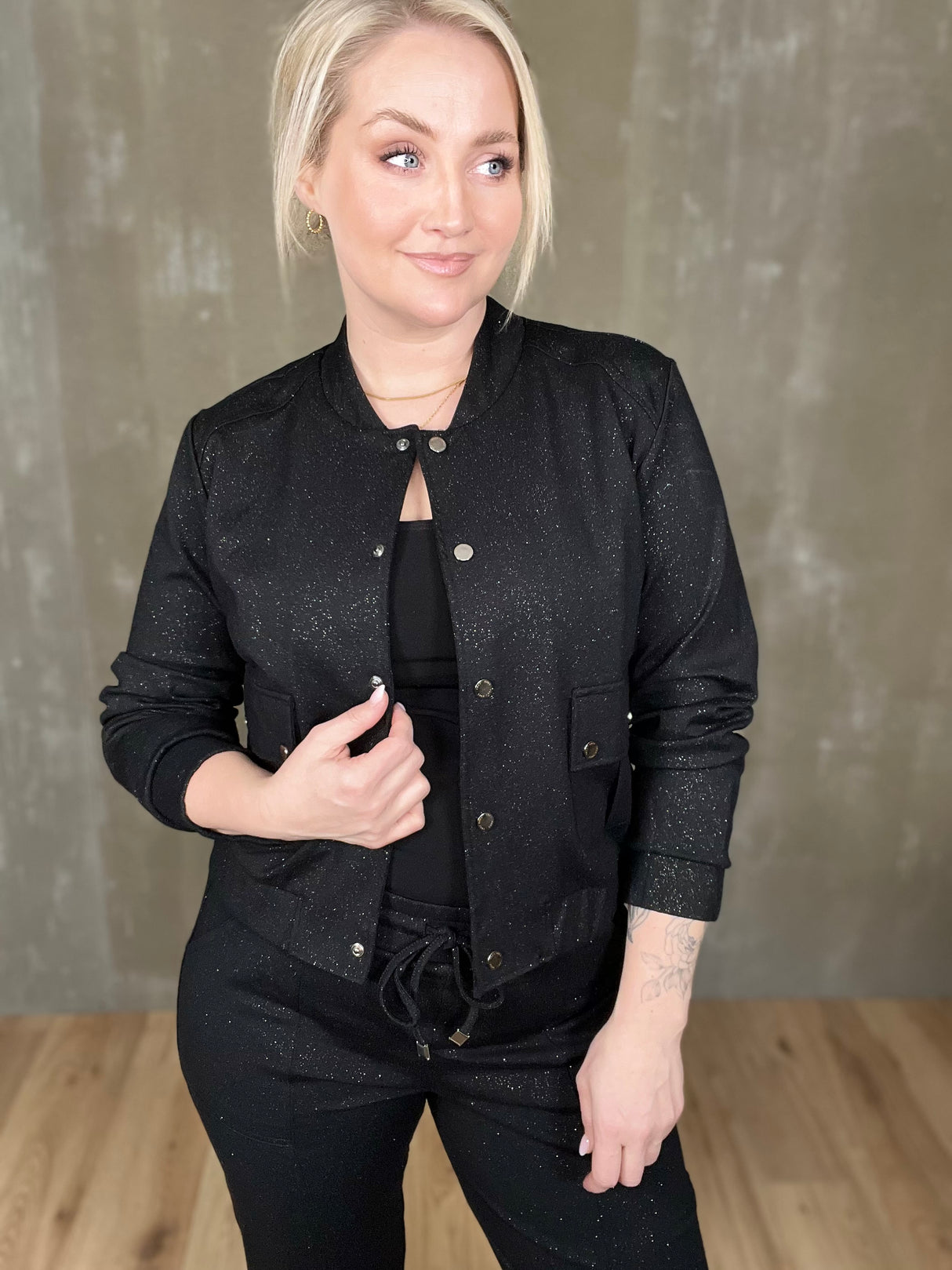 Marleen bomber glitur