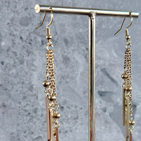 Lokkar gull með 4 keðjum gull